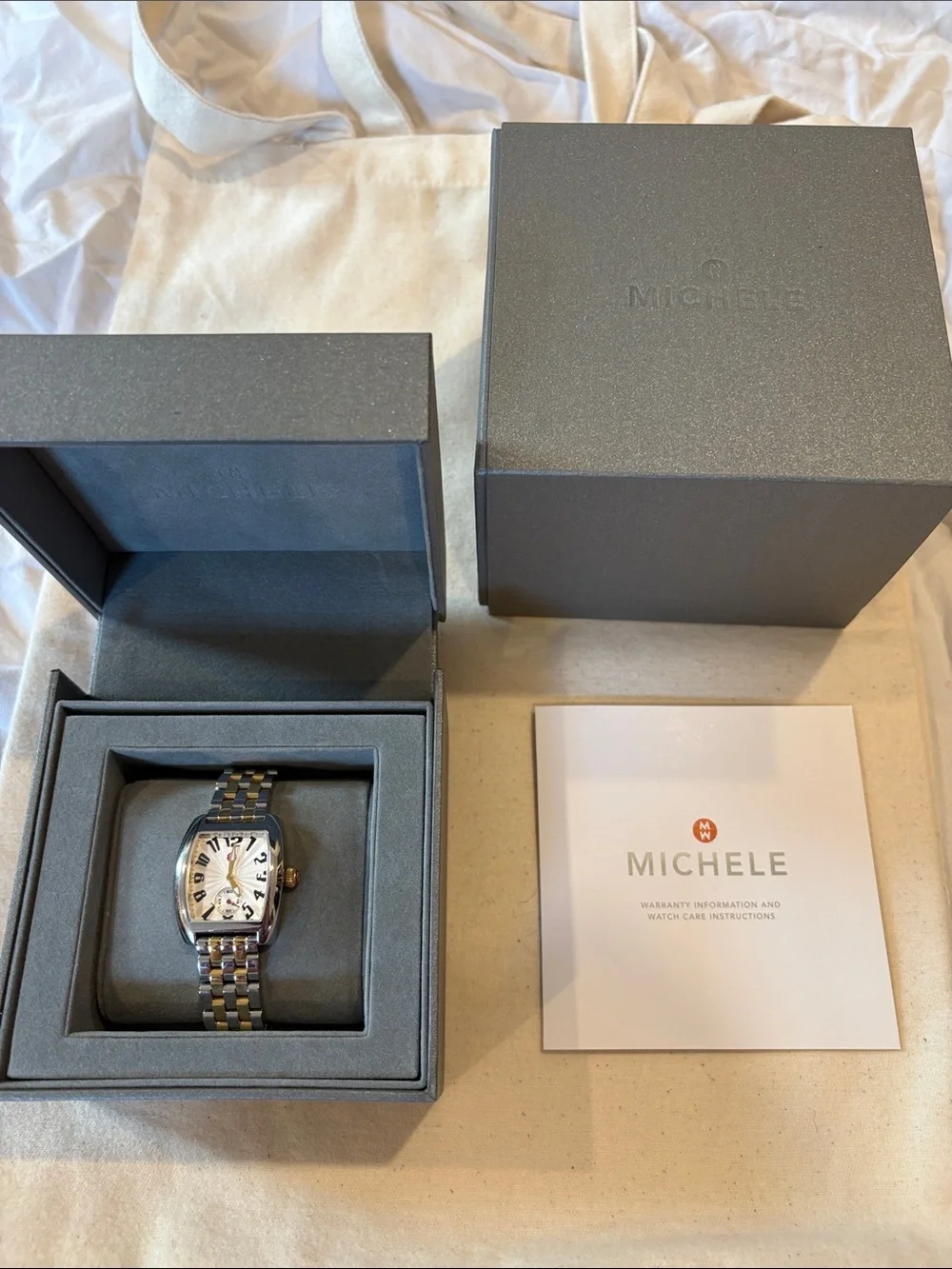 Michele Women's Mixed Metals Urban Bracelet Watch